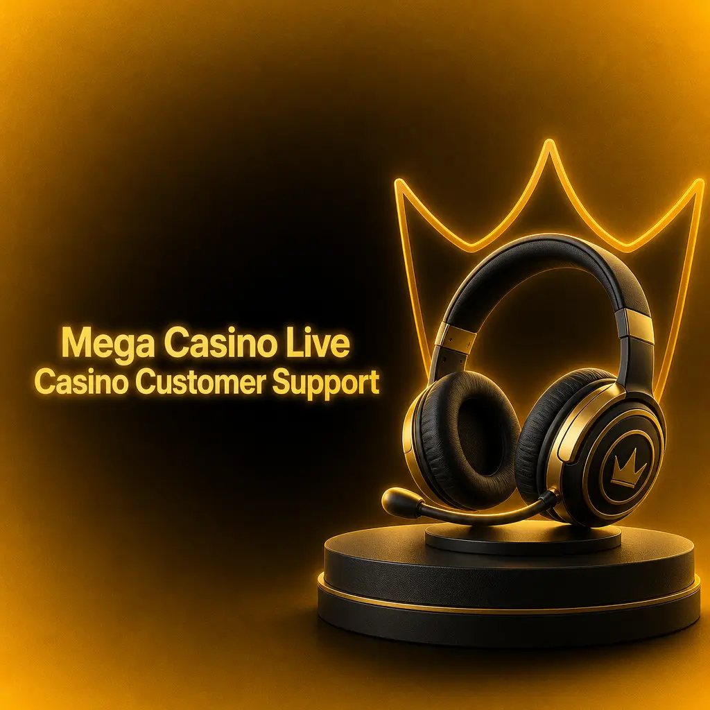 Mega Casino live casino customer support options including live chat, email and help centre for UK players